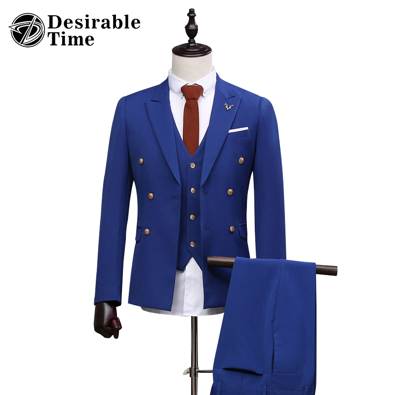 2017 Men S Royal Blue Suits With Pants Formal Dress Mens Stage Wear Clothing Men Slim Fit Shiny Wedding Suit Dt123 Coolgiftsshop Com