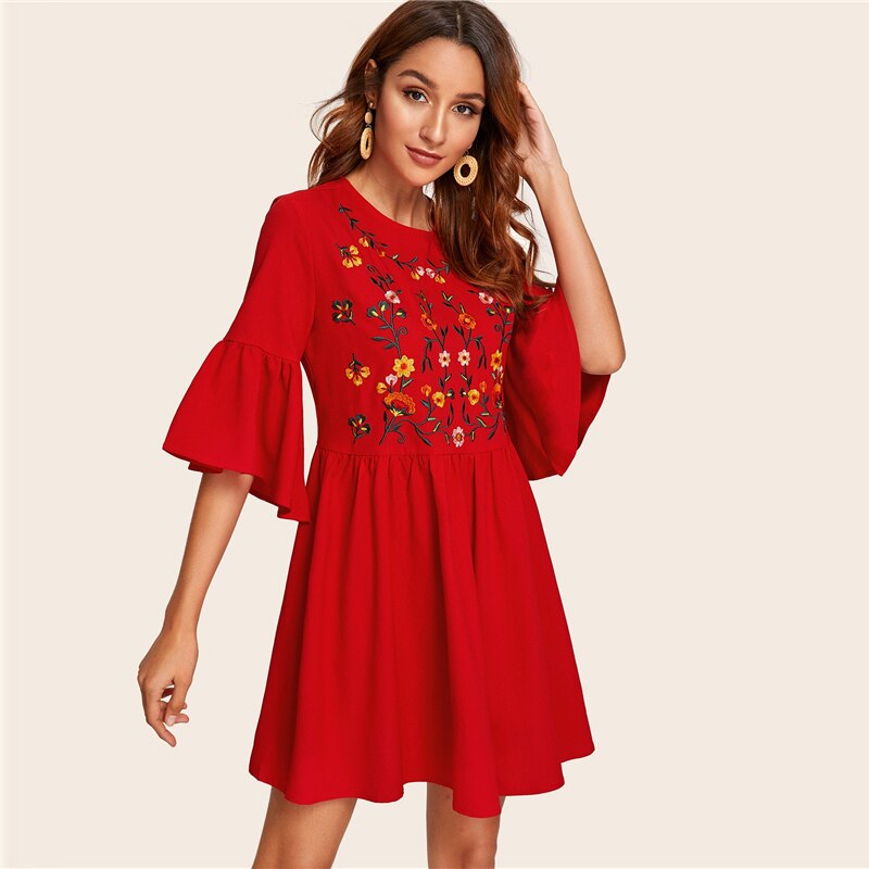 Women's Summer Embroidered Dress Women's Summer Embroidered Dress