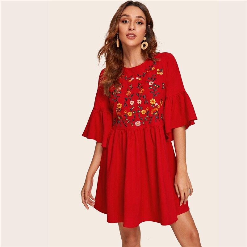 Women's Summer Embroidered Dress Women's Summer Embroidered Dress