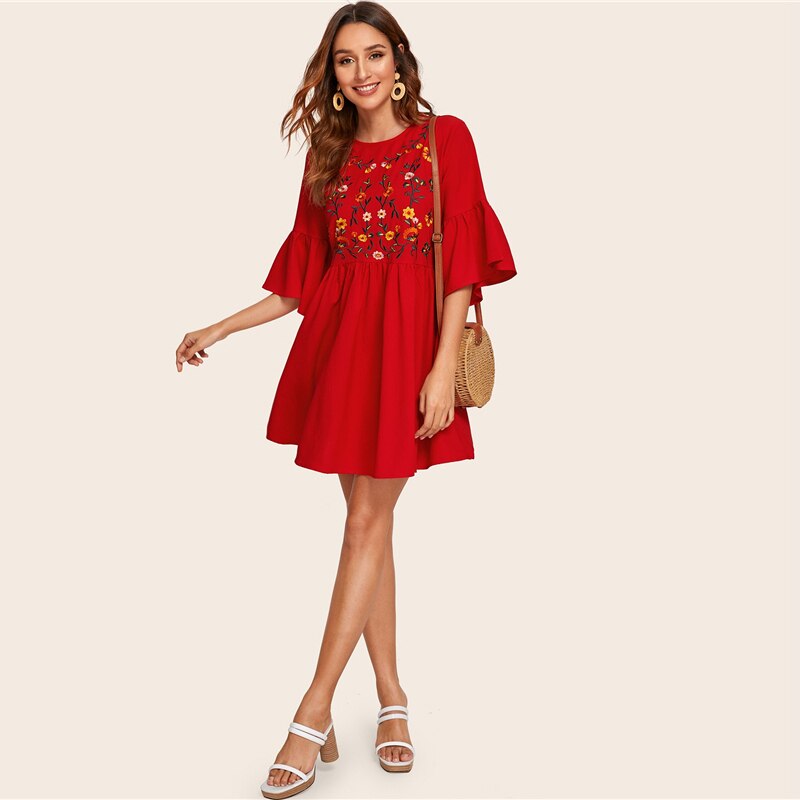 Women's Summer Embroidered Dress Women's Summer Embroidered Dress