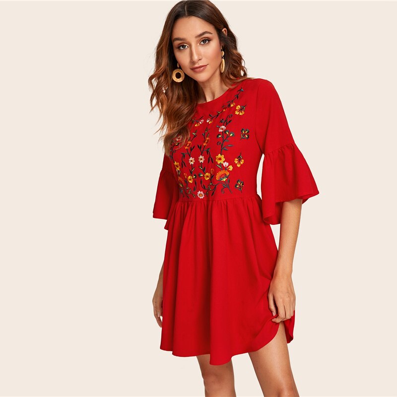 Women's Summer Embroidered Dress Women's Summer Embroidered Dress