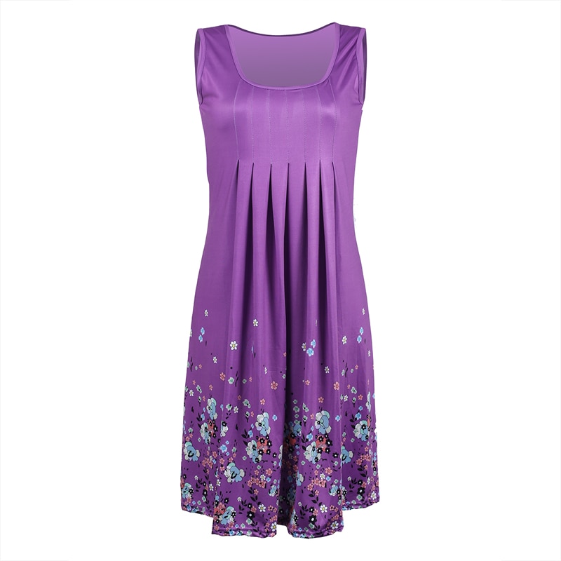 Women's Plus Size Floral Print Summer Dress