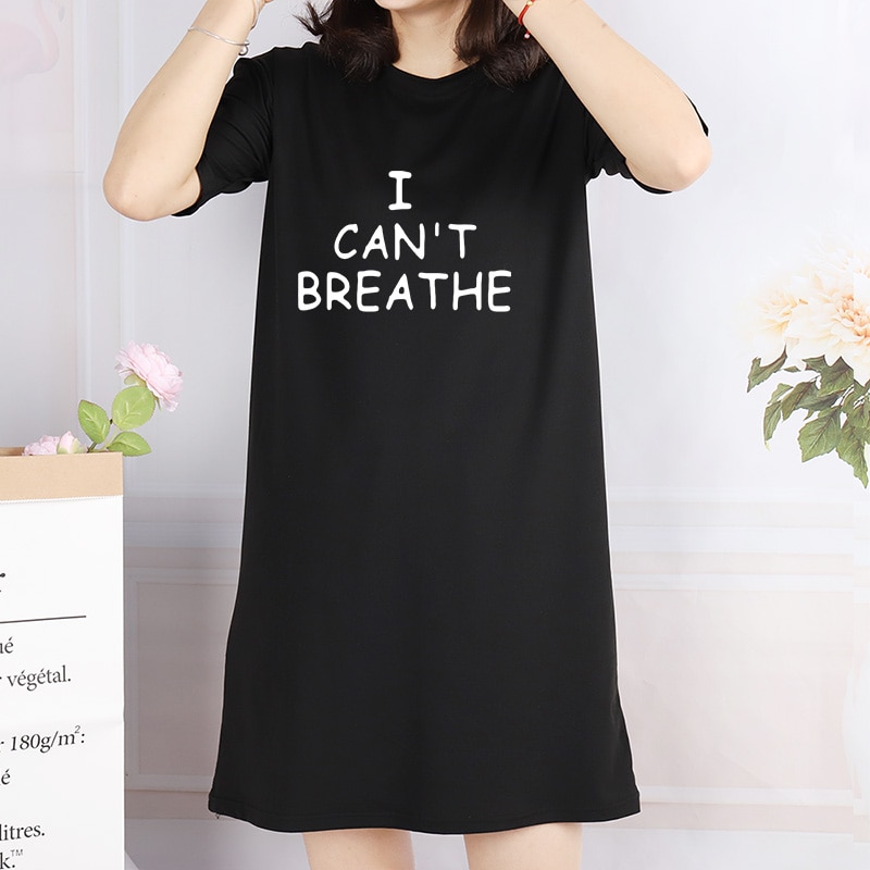 Women's Black Lives Matter Printed Loose Dress Women's Black Lives Matter Printed Loose Dress